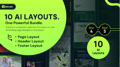 AICraft - 10 AI Tool Landing Pages - Di