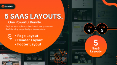 SaaSKit - 5 SaaS Landing Pages - Di